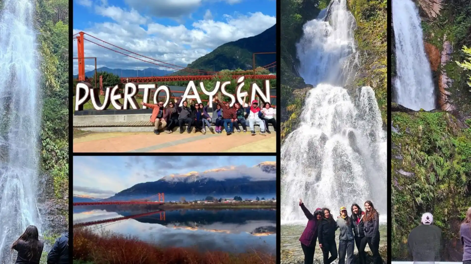 Navegación en embarcación por ríos y salto de agua en el Tour Ruta del Agua desde Coyhaique